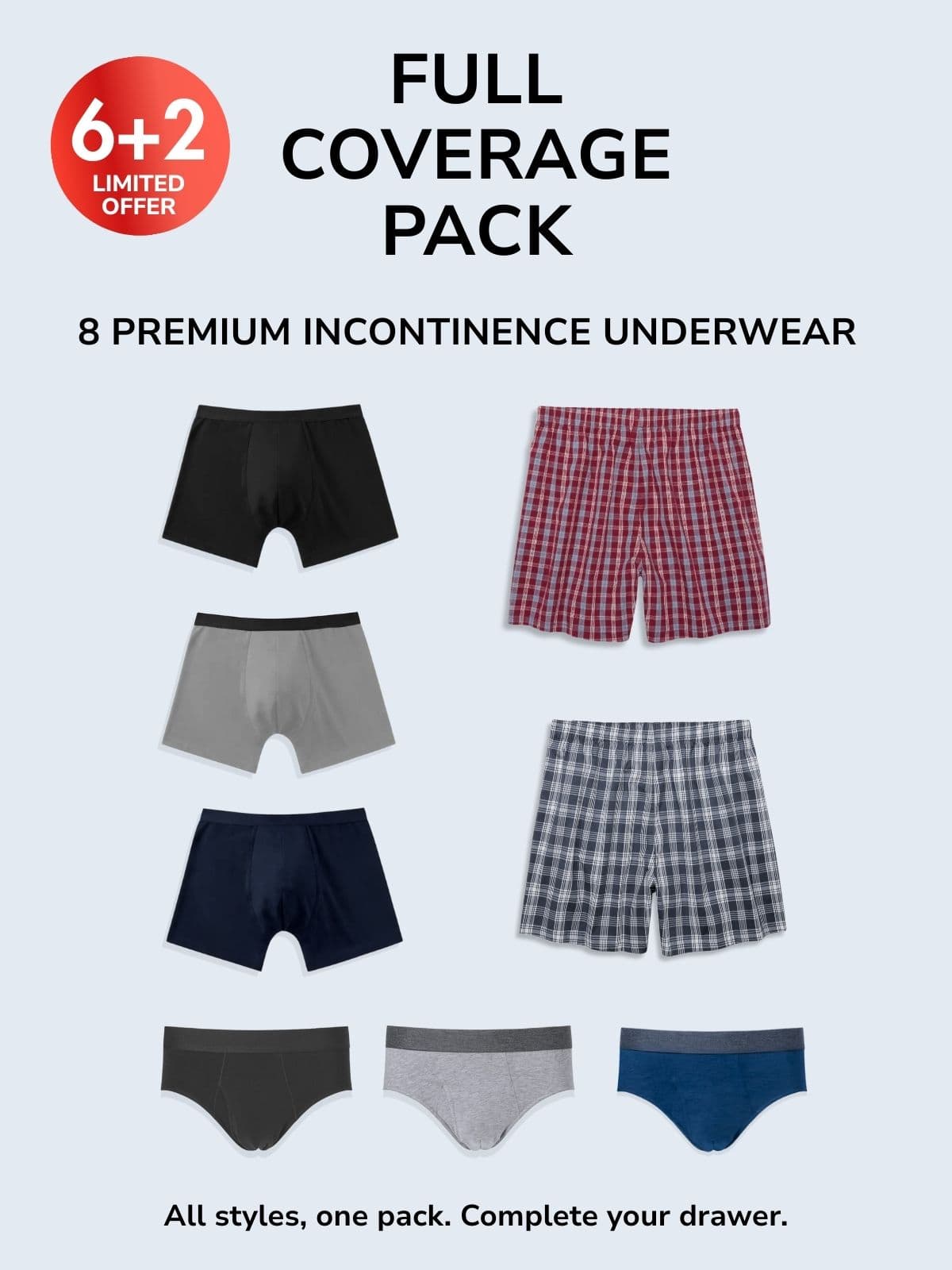 Full Coverage Pack (6+2 FREE)