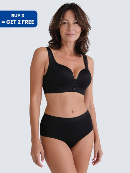 High-Waisted Cotton Comfort Panties