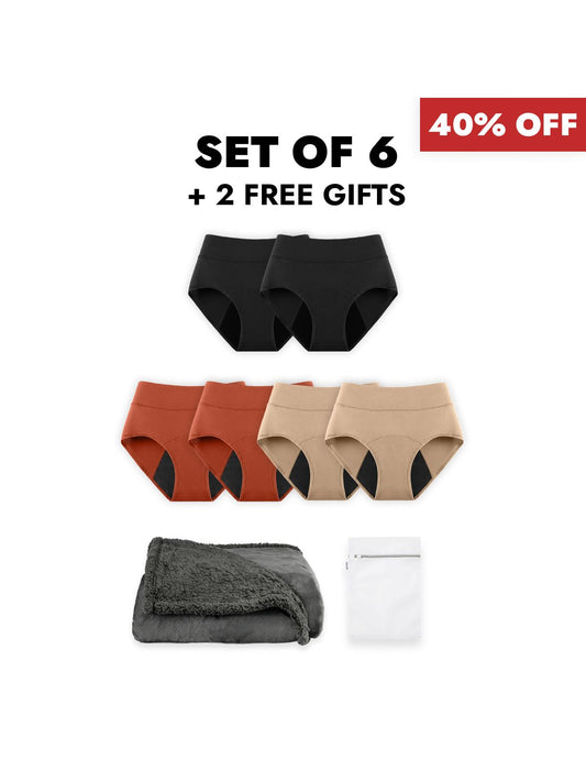 Winter Bundle - High-Waisted Classic Incontinence Briefs