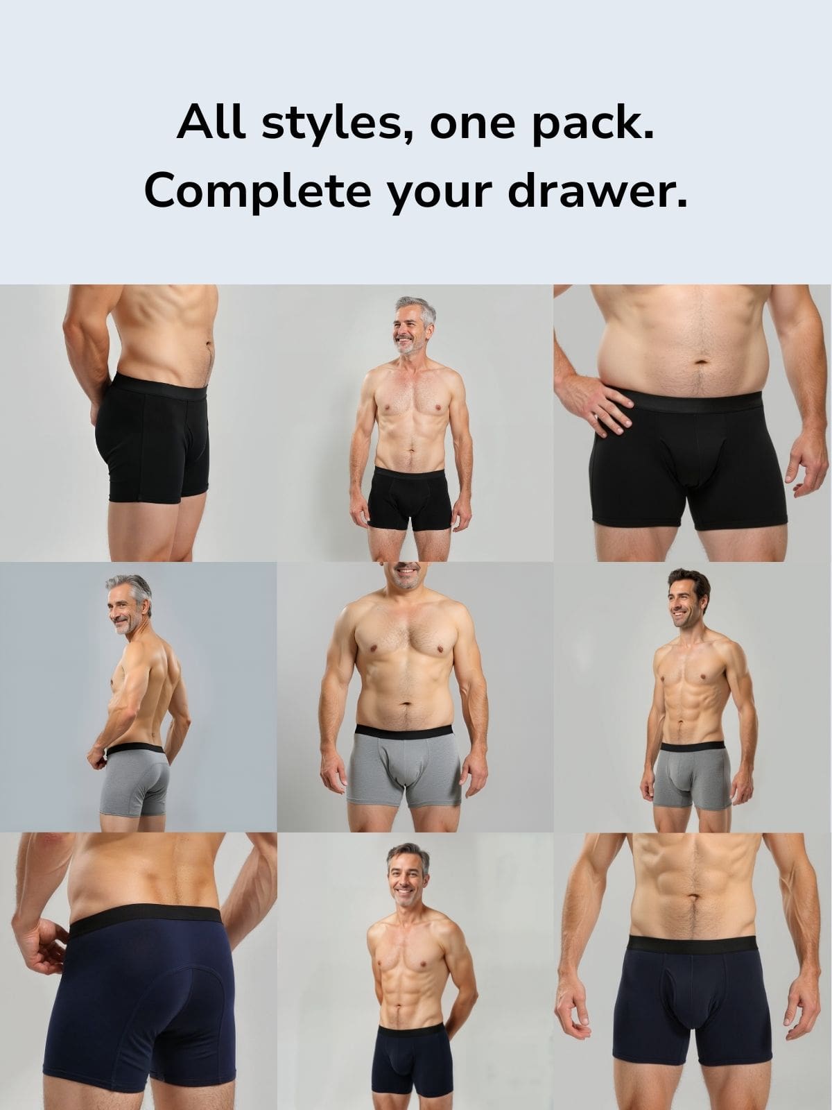 Everyday Boxer Briefs Pack (6+3 FREE)