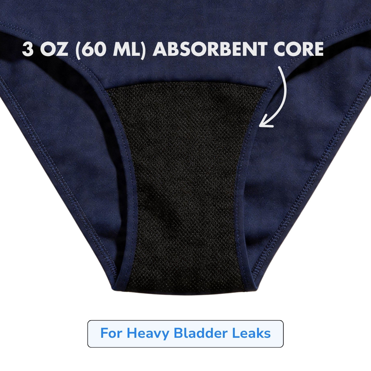 Women’s Maximum Absorbency High-Waist Seamless Briefs