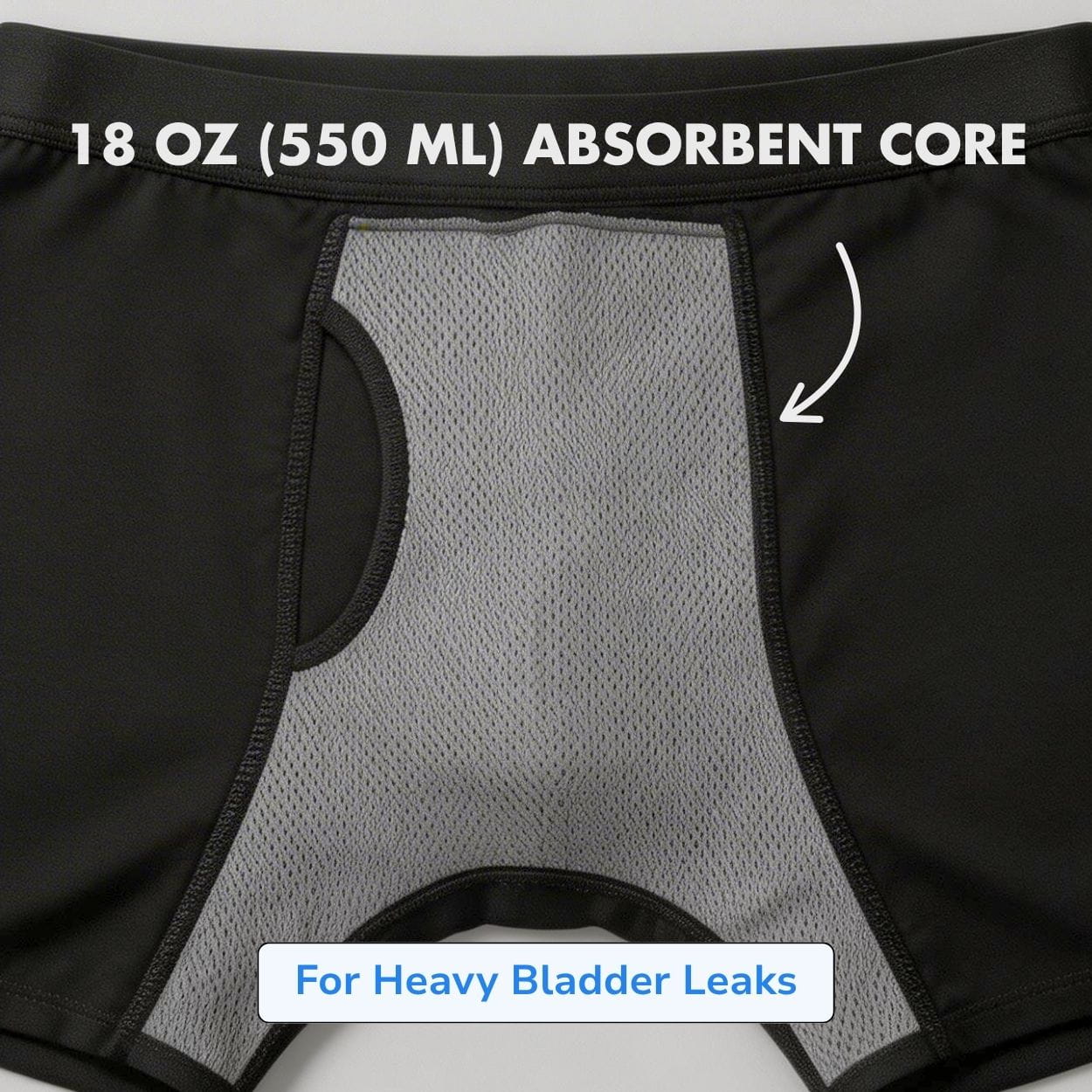 Men’s Maximum Absorbency Cotton Boxer Briefs