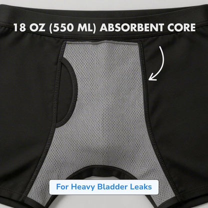 Men’s Maximum Absorbency Cotton Boxer Briefs