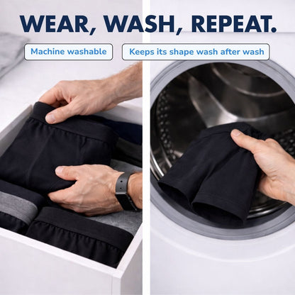 Men’s Light Absorbency Cotton Boxer Briefs