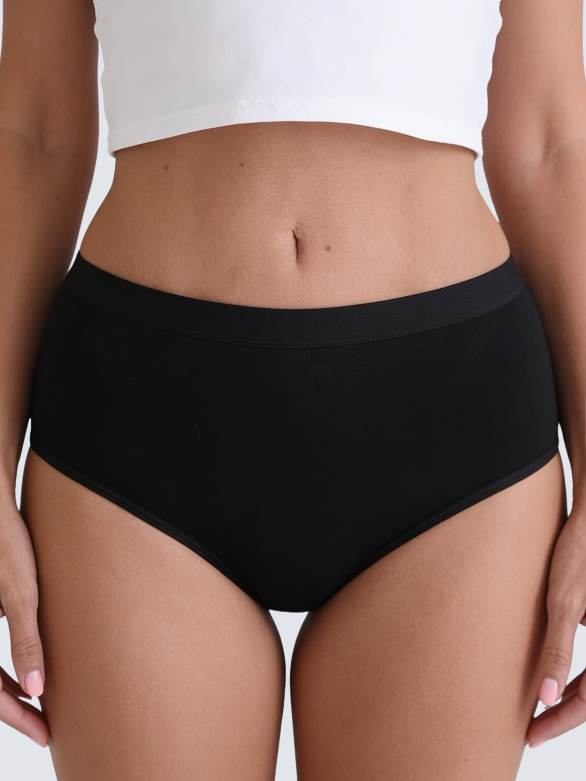 High-Waisted Cotton Comfort Panties