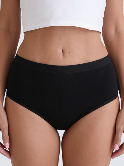 High-Waisted Cotton Comfort Panties