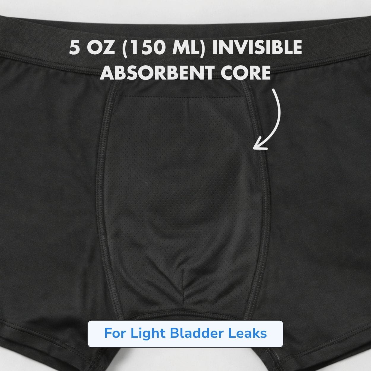 Men’s Light Absorbency Cotton Boxer Briefs