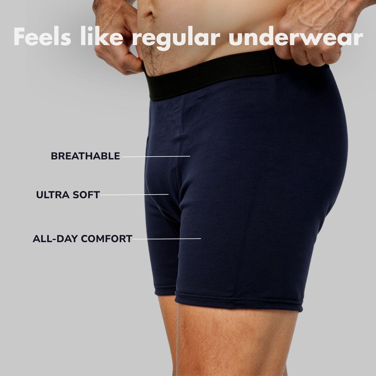 Men’s Maximum Absorbency Cotton Boxer Briefs