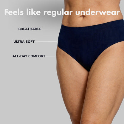 Women’s Maximum Absorbency High-Waist Seamless Briefs