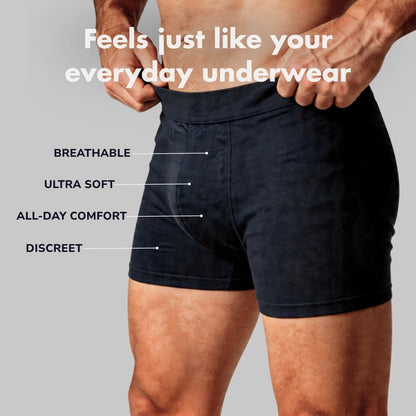 Men’s Light Absorbency Cotton Boxer Briefs