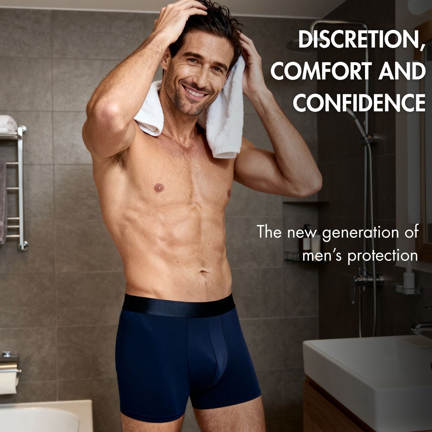 Men's Light Leaks Absorbent Boxer Briefs