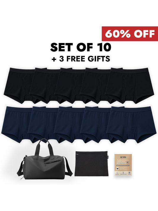 Black Friday Performance Bundle - Men's Light Leaks Absorbent Boxer Briefs