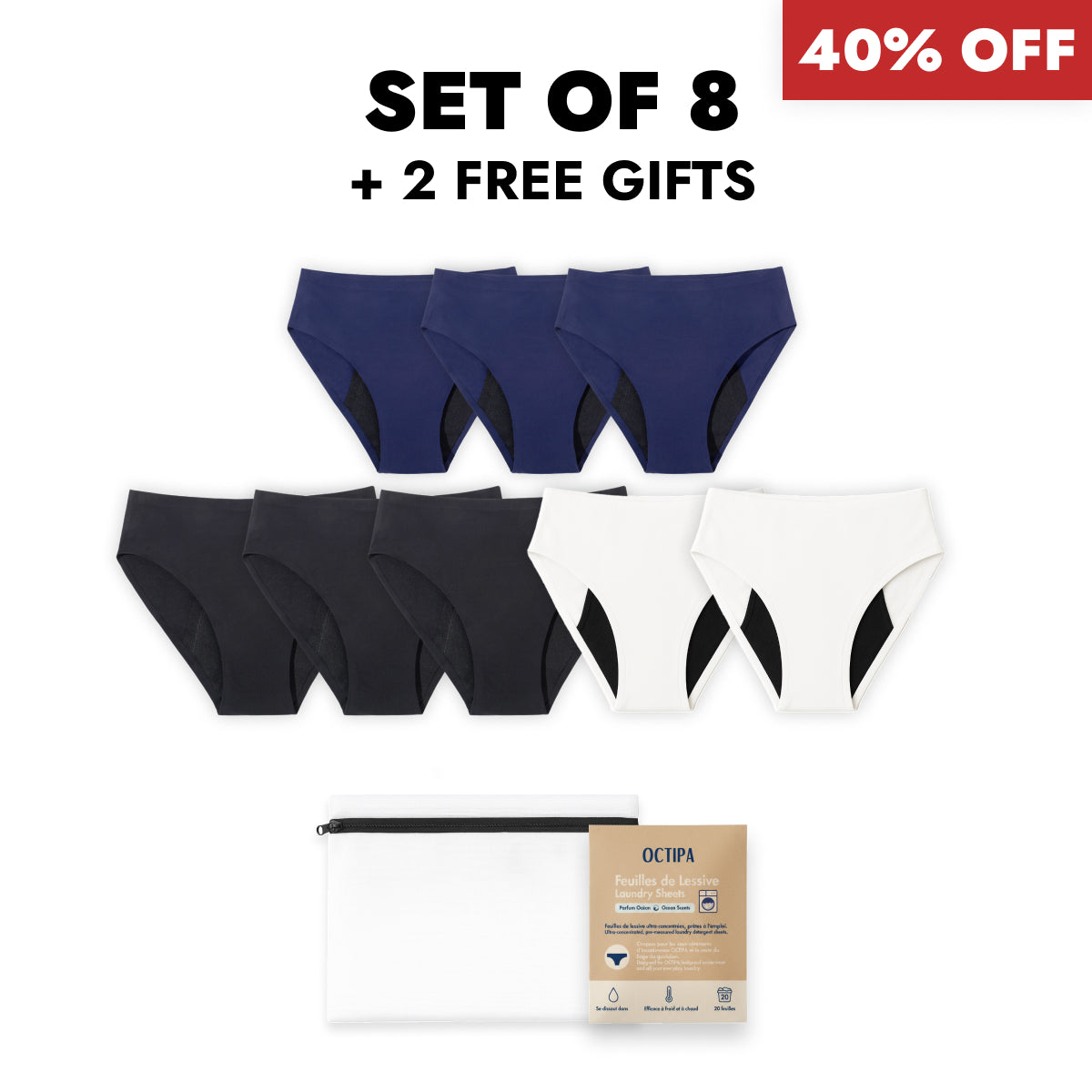 Christmas Bundle - High Waist Ultra-Absorbent Incontinence Briefs