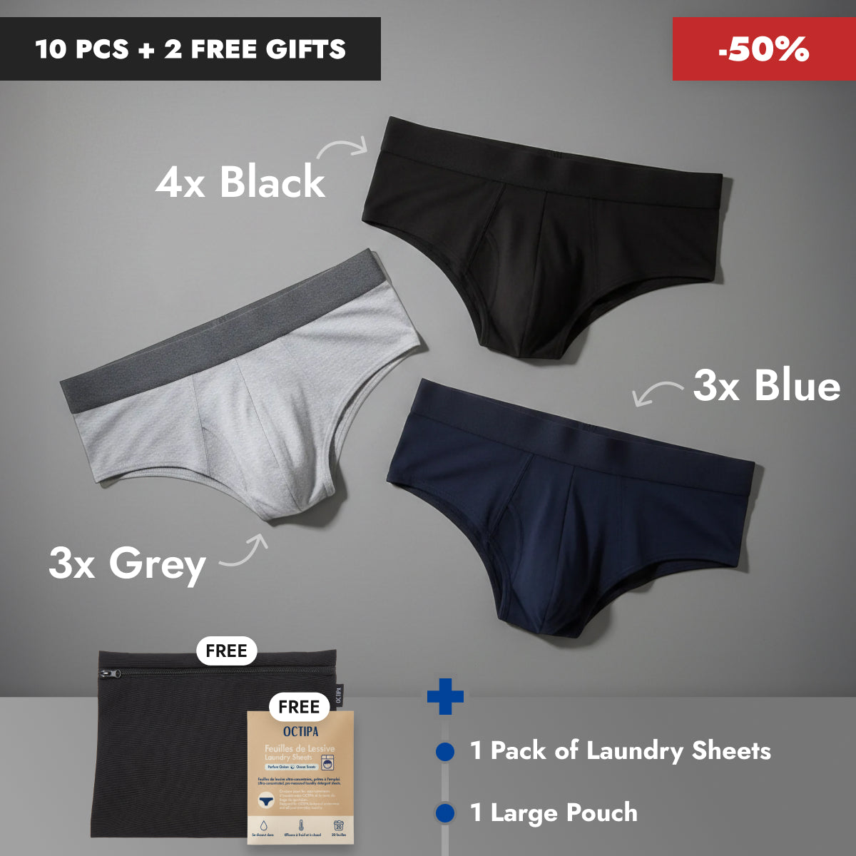 Black Friday Bundle - Men's Ultra-Absorbent Incontinence Briefs