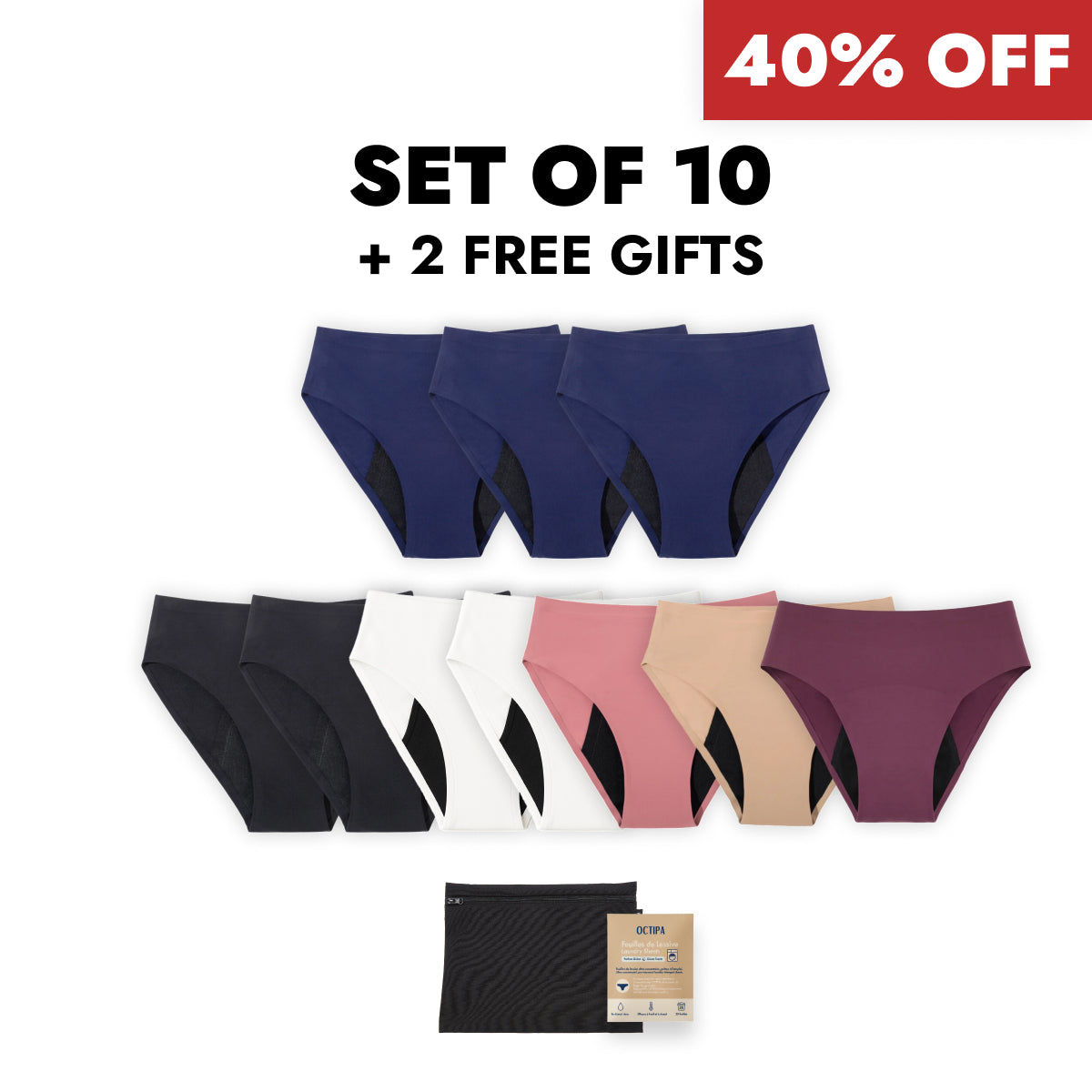 Black Friday Bundle - High Waist Ultra-Absorbent Incontinence Briefs