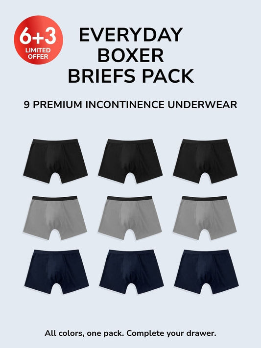 Everyday Boxer Briefs Pack (6+3 FREE)